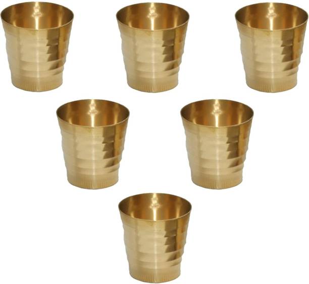 SK Craft Brass Small Glass Pooja Accessories, Brass Pooja Glass Brass Kalash