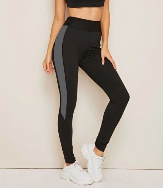 Kipsta Leggings discount 81% Black S WOMEN FASHION Trousers Sports 