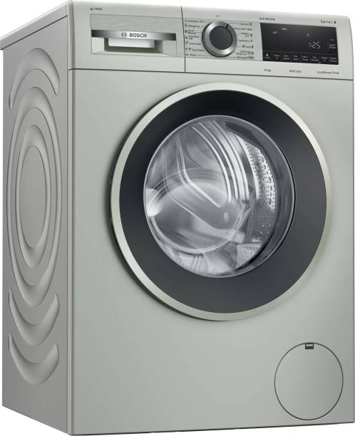 BOSCH 10 kg 1400RPM Fully Automatic Front Load Washing Machine with In-built Heater Silver
