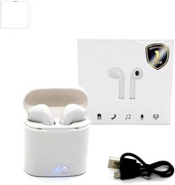 CADNUT iPod (Dual L/R)BT Sports Headphone With (White, True Wireless) Bluetooth Headset (White)