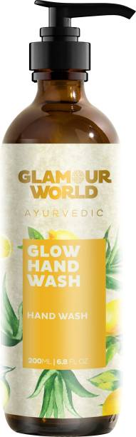 Glamour World Ayurvedic Glow Hand Wash (200 ML) Hand Wash Pump Dispenser