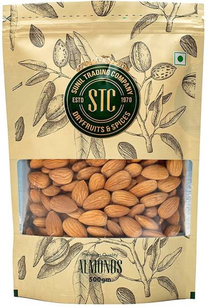 stc dry fruits 100% Natural Premium California Almonds - California Badam in 500 gm (500) Almonds