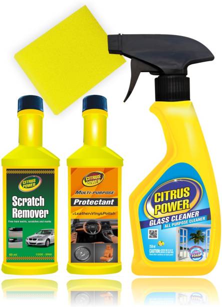 CITRUS POWER Car glass cleaner, Car scratch remover, Car all in one protactant Combo