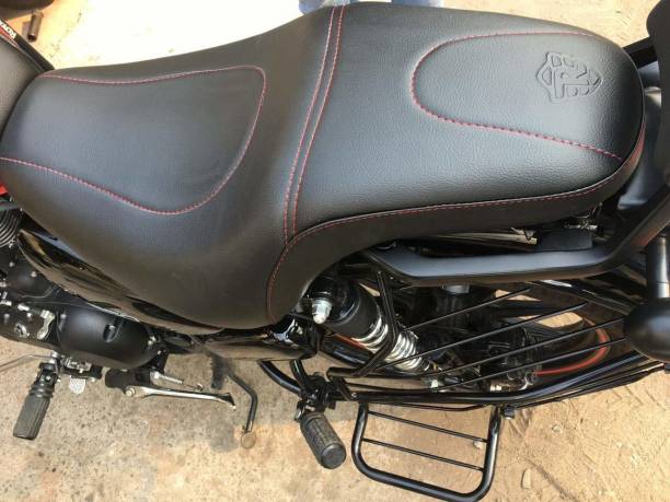 AHLMOTOR Cushion Seat Cover for Royal Enfield Thunderbird 350X and 500X (Black) Split Bike Seat Cover For Royal Enfield Thunder Bird 350, Thunder Bird 500