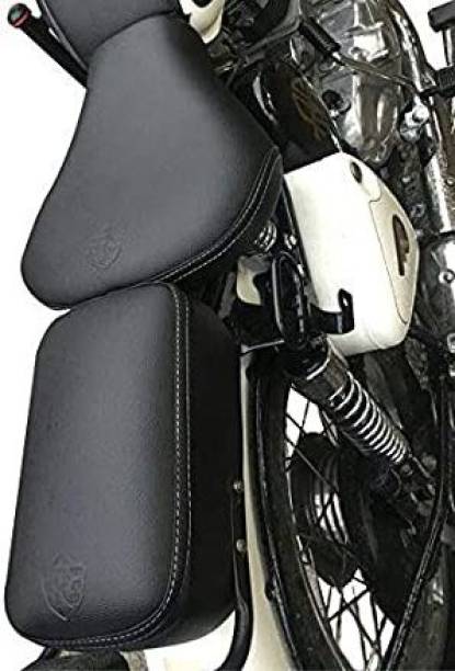 ANK BULLET Black Cushion Seat Cover for Classic 350/500 Split Bike Seat Cover For Royal Enfield Classic, Classic 350, Classic Chrome, Classic 500, Classic Desert Storm