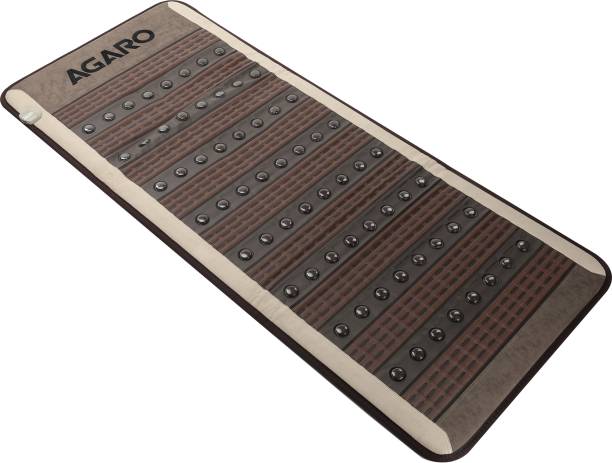 AGARO 33551 64pcs Nano Tourmaline Ceramic Stones FAR Infrared Ray Therapy Heating Mat, Helps in Muscular and Circulatory Treatment Naturally, Size 80x190 cm, Temperature Controller Max 70C, Overheat Protection Massager