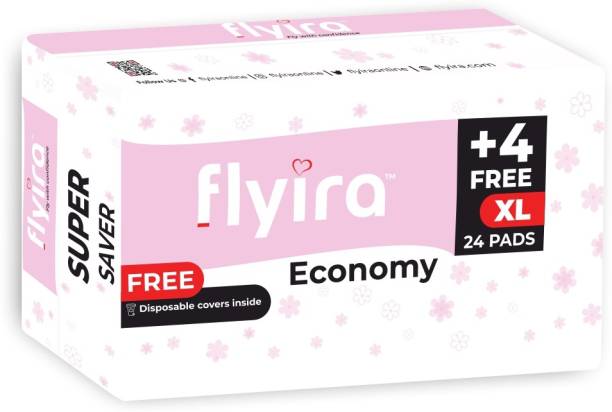 Flyira Economy XL, 24 Pads - Super Saver Pack Sanitary Pad