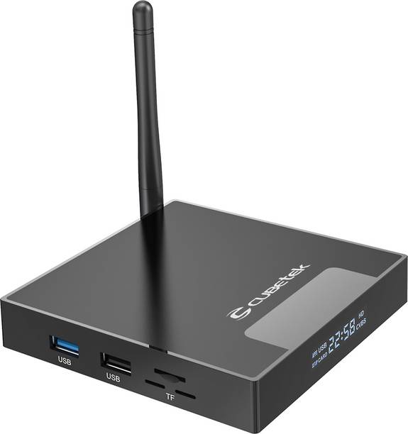Cubetek 4k HDR Media Player with Android 9.0, 4GB RAM, 32GB ROM, Dual Band Wifi, USB 3.0, Bluetooth, Model: CBX2MAX 1.5 inch Blu-ray Player