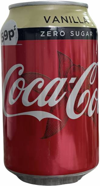 Coca-Cola Vanilla Flavor Zero Sugar 330ml.(Pack of 6 ca...