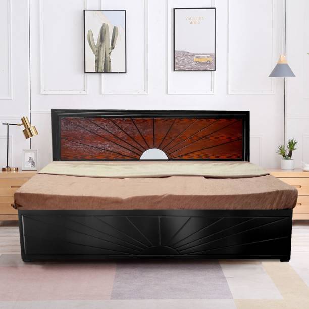 ELTOP King Size Bed with Hydraulic Storage for Bedroom Engineered Wood King Hydraulic, Box Bed