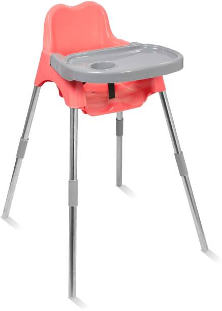 Esquire Luna Baby Dining Chair with Tray, Pink Plastic Chair
