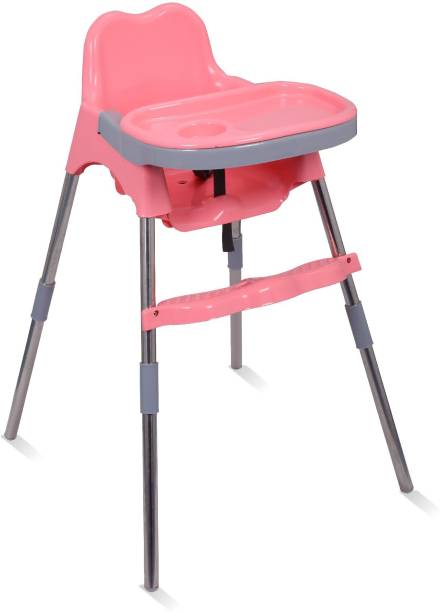 Esquire Spotty Baby Dining Chair with Footrest, Pink - Plastic Chair