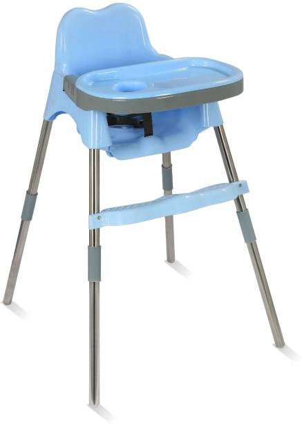 Esquire Spotty Baby Dining Chair with Footrest, L Blue - Plastic Chair
