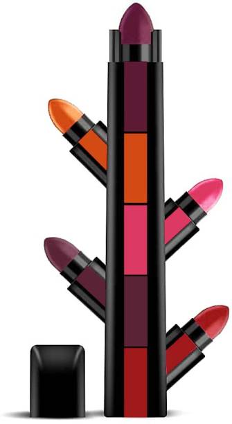 RONZILLE Fab 5 Step Lipstick 5 in 1 new stylish Lipsticks Shade C