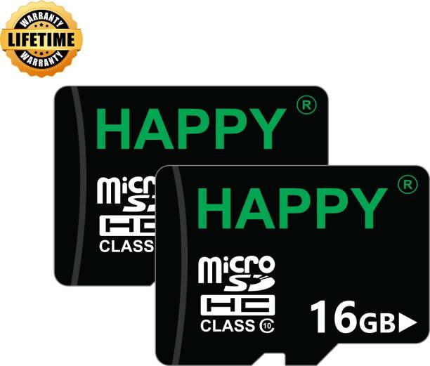 HAPPY MEMORIES 16GB 16 GB MicroSD Card Class 10 15 MB/s  Memory Card