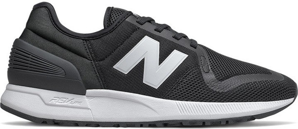 new balance leder schwarz