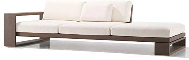 Balaji Furniture Sheesham Wood 3 Seater Sofa For Living Room, Lounge & Office Fabric 3 Seater  Sofa