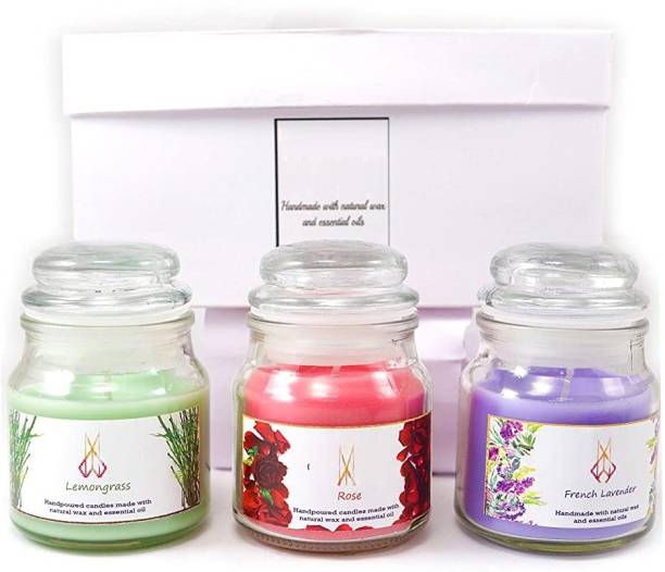 Twixxle XVI™-188-CX-Scented Candles, Soy Wax Candles Gift Set, Jar Candles for Indoor use , Premium Long Lasting Aromatherapy Candle