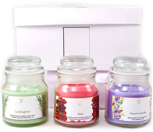 BREVVA XI™-735-ZA-Scented Candles, Soy Wax Candles Gift Set, Jar Candles for Indoor use , Premium Long Lasting Aromatherapy Candles Candle