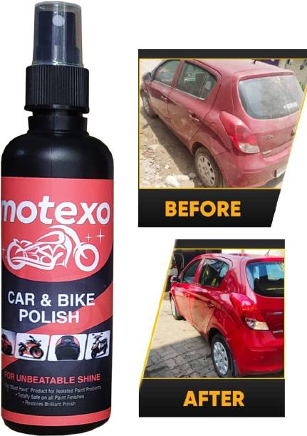 MOTEXO Liquid Car Polish for Bumper, Chrome Accent, Dashboard, Exterior, Leather, Metal Parts