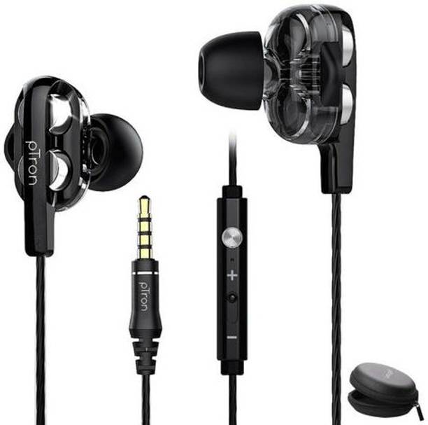 Top headset microphone 0.0 cheap price 5stars Flipkart in India 7 PTron B00M-PRO (BLACK-SILVER Wired Headset