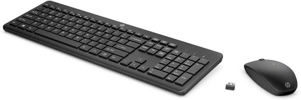 HP 235 Wireless Optical 1600 DPI Mouse and Full-Size Layout Combo with Longer Battery Life Bluetooth Multi-device Keyboard