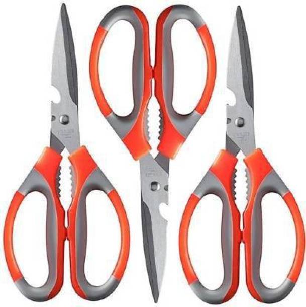 Heavy Duty Stainless Scissors Kitchen Household Office Stainless Steel Soft Grip