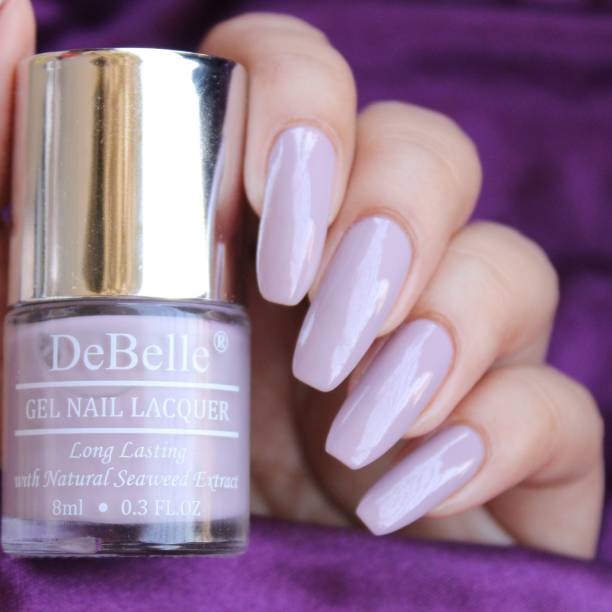 DeBelle Gel Nail Lacquer Pastel purple -Nail polish 8ml Vintage Frost