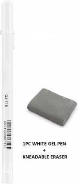 ArtKraft Art Kneadable Eraser for Graphite & Charcoal Pencils with White Highlighter Pen