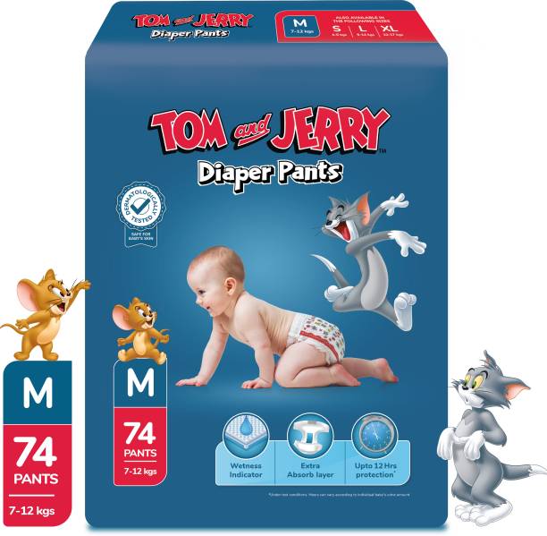 TOM & JERRY Diaper Pants with Wetness Indicator - M