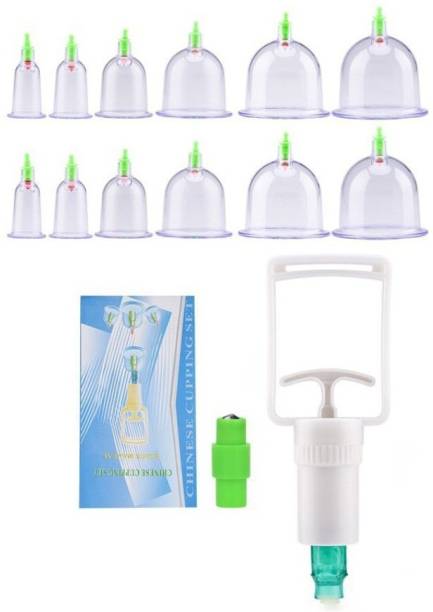 ARDOUR 12cup-Vacuum HEALTH CARE 12 Cup Vacuum Cupping Therapy Hijama Set for Improve Blood Circulation, Relieve Pain, Reduce Swelling, Reduces Blood Fat and Detoxification Massager