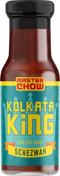 MasterChow Kolkata King Cooking Sauce | Schezwan| Spicy Garlic |Ready-to-cook| Dipping Sauce|Needs no seasoning| Serves 4-5|220gm|Medium Spicy |Stir Fry Sauce| Crafted not Manufactured |Shipped Fresh | No artificial color | One-pan meals Sauces