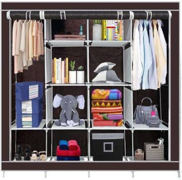 Maison & Cuisine 88170 Storage Organizer Shelves for Clothes Racks Non Woven Fabric Almirah Cotton Collapsible Wardrobe