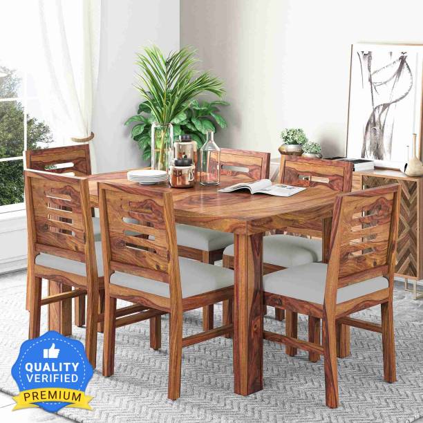 Teak Wood Dining Table, 6 Seater Dining Table With Chair Size In Feet And Inches