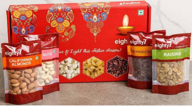 Eighty7 Gold Dry Fruits Gift Box Combo
