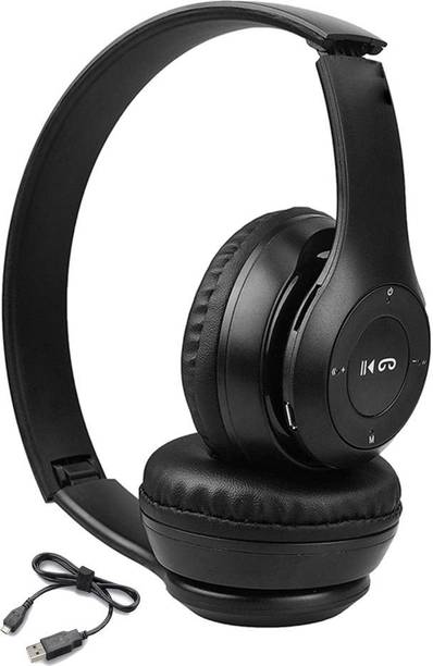 Top Headset Gaming Bluetooth cheap price 5stars Flipkart in India 43 HighBoy NEW P47 Bluetooth Headset Deep Bass Hi-Fi Stereo Gaming Earphone Bluetooth Headset