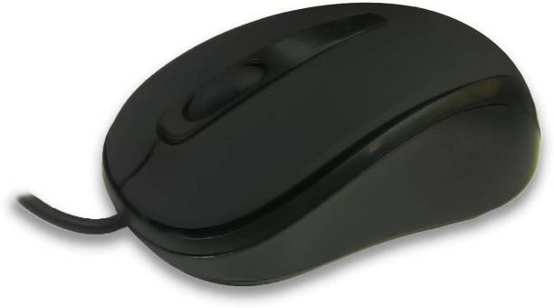HP Sleek Contour Design with 3 Buttons and Adjustable DPI Up to 1200 Wired Optical Mouse
