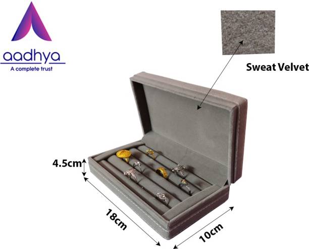 Aadhya sweat velvet jewellery box set for ring storage box, travelling kit, gift organiser for women Special Vanity Box