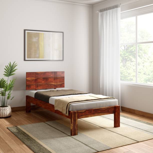 Vintej Home Sheesham Wood Solid Wood Single Bed