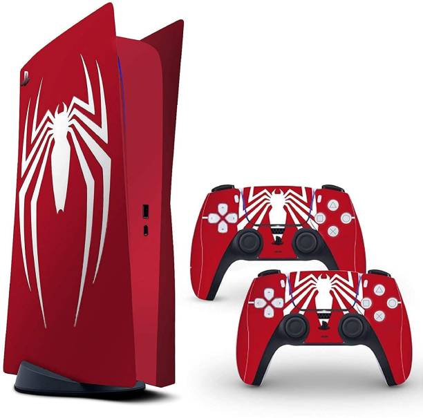 Skinny PS5 Skin Spider-Man Red Logo for PlayStation 5 D...