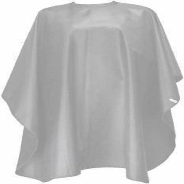 SIYAA Hair Cutting Sheet Cutting Apron Cape Cloth For Men And Women For Professional Salon And Parlor Use White Pack Of 1 Pcs Makeup Apron