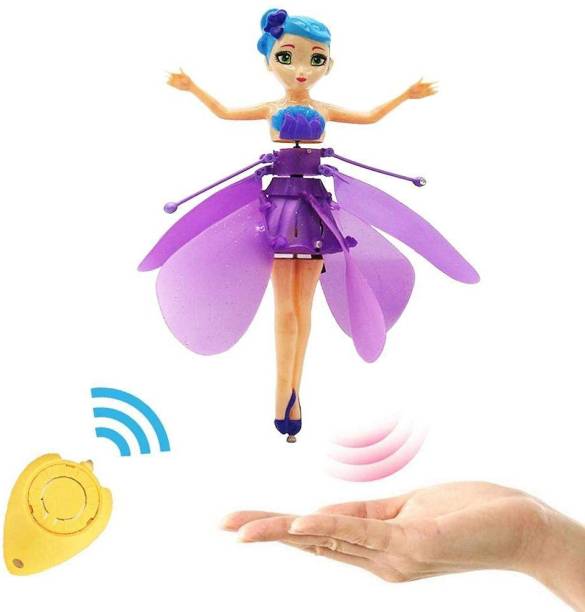 fovro Flying Barbie Doll Dancing Fairy Motion Sensor Magic Flying Fairy Baby Girl Kid Barbie Doll