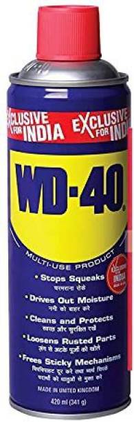 WD40 (420ml ) Multipurpose Car care Spray, Bike Chain Cleaner & Chain Lube Spray Rust Remover, Lubricant, Stain Remover, Powerful Chimney Cleaner, Degreaser Coolant