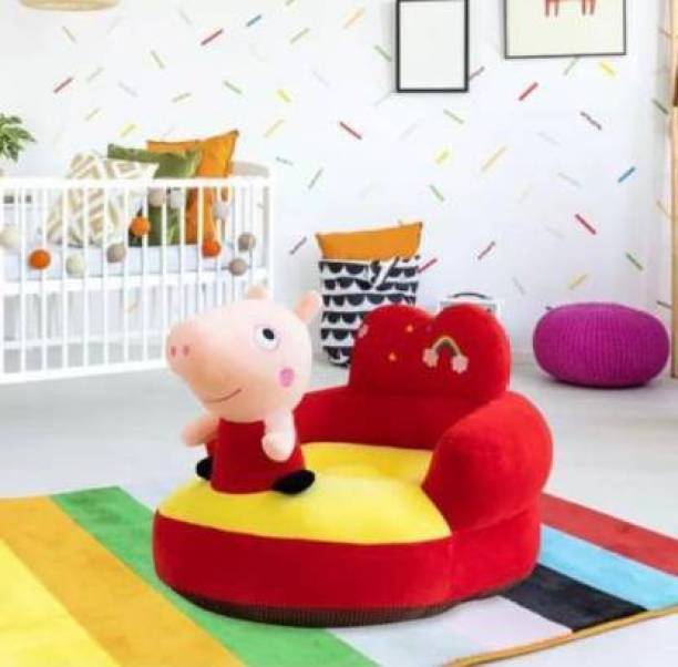 Wrodss Kids Sofa Soft Plush Cushion Unicorn Shape Baby Sofa Seat Or Rocking Chair for Kids for Boys and Girls - 08 to 36 Months  - 25 cm