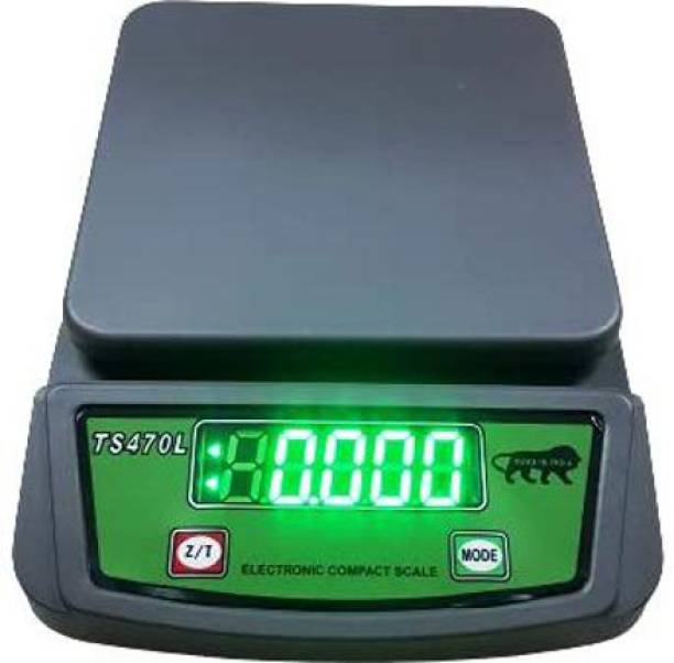 RTB Digital Kitchen Weighing Machine Multipurpose Electronic Weight Scale with Backlit LCD Display for Measuring Food, Cake, Vegetable Weighing Scale, Kitchen scale, Bakery use Digital scale, Digital Scale for cooking class, Kitchen Scale for personal use, Multipurpose Portable Electric 10 Kg Digital Kitchen Weighing Scale & Food Weight Machine for Health, Fitness, Home Baking & Cooking with 8 Hours Battery Backup With Adopter TS-470-L (Matte Grey) Weighing Scale