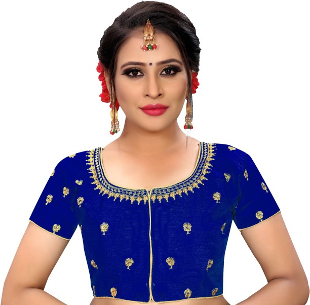 navy blue blouse flipkart