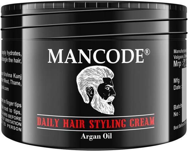 MANCODE Daily Hair Styling Cream for men, Enriched with Argan Oil, 100gm Hair Cream