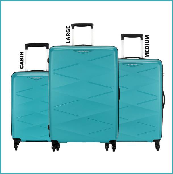 Kamiliant by American Tourister TRIPRISM SPINNER 3PC SET AQUA Cabin & Check-in Set - 30 inch