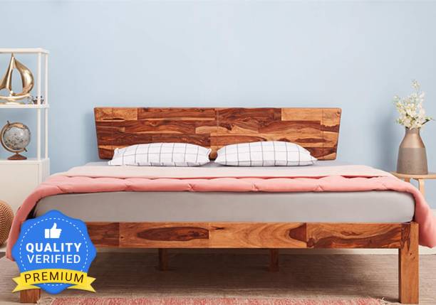 Wakefit Auriga Sheesham Solid Wood Queen Bed