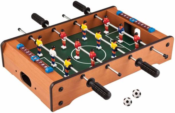 CuteSO Mid-Sized Football, Mini Football Table Soccer Game, 4 Rods, 20 Inches, 100% Original Wooden mid-Sized Football, Mini Football, Table Soccer Game Foosball Board Game